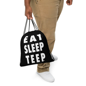 EAT SLEEP TEEP Drawstring Backpack