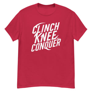 CLINCH KNEE CONQUER The Muay Thai Way Tee - White
