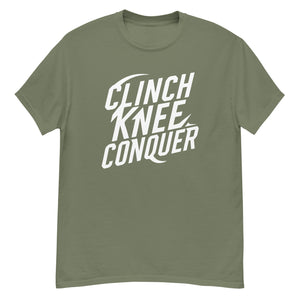 CLINCH KNEE CONQUER The Muay Thai Way Tee - White