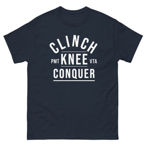 Clinch Knee Conquer: Vintage Muay Thai Warrior Path Shirt
