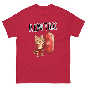 Meow Thai: Muay Thai Champion Shirt - Cute Cat & Martial Arts Them