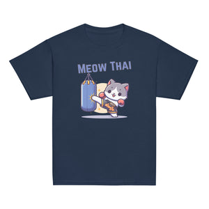 Kids Meow Thai Champion Cute Cat & Martial Arts Shirt