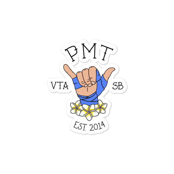 PMT Blue Shaka VTA X SB Sticker - Pu'u Muay Thai