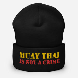 Muay Thai Is Not A Crime Beanie