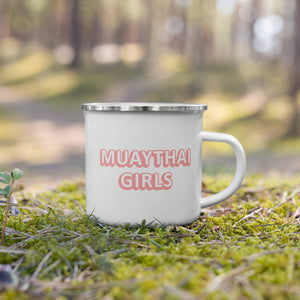 Muay Thai Girls Bubble Gum! Metal Mug