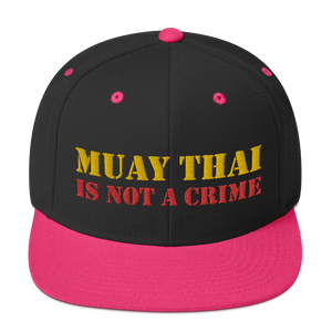 MUAY THAI IS NOT A CRIME Snapback Hat